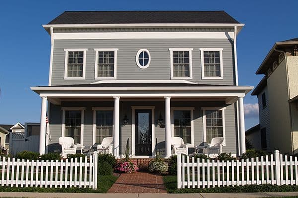 two story home with vinyl siding