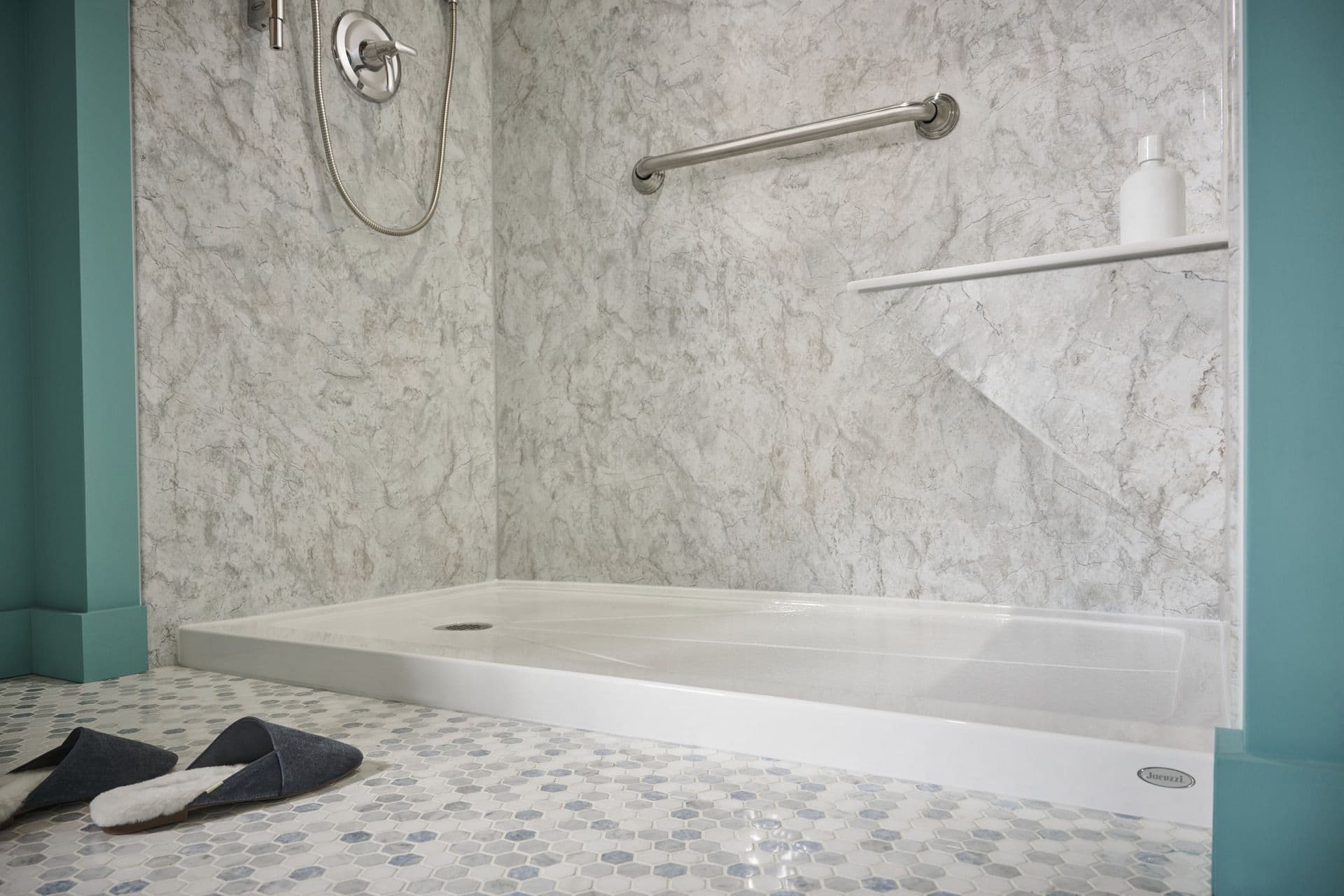 Tub to shower
