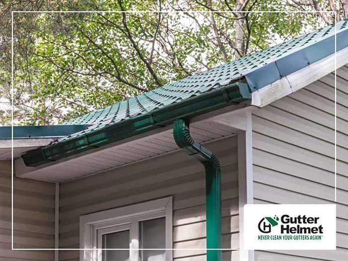 Newly installed gutter